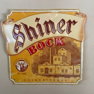 Shiner Bock Tin Wall Sign